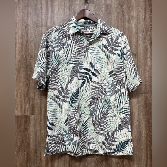 Tommy Bahama Silk Blend Frond Jungle Button Up